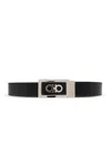 Ferragamo Reversible Leather Belt In Black