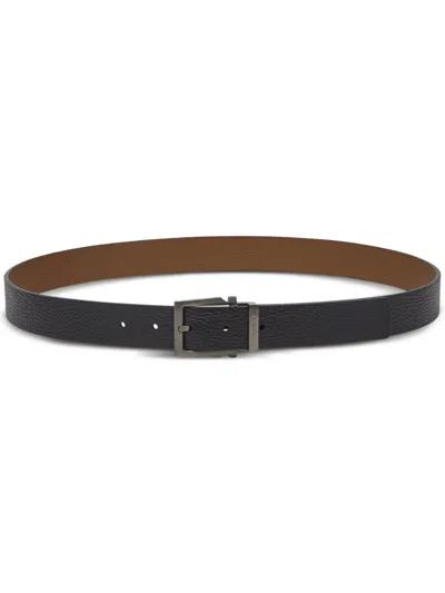 Ferragamo Reversible Leather Belt In Brown