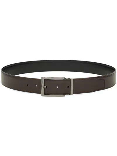 Ferragamo Reversible Leather Belt In Brown