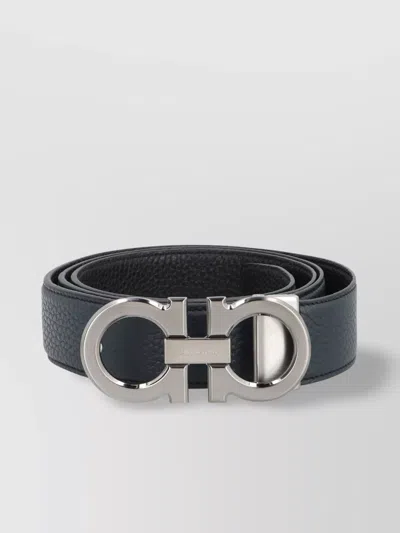 FERRAGAMO REVERSIBLE LEATHER BELT GANCINI