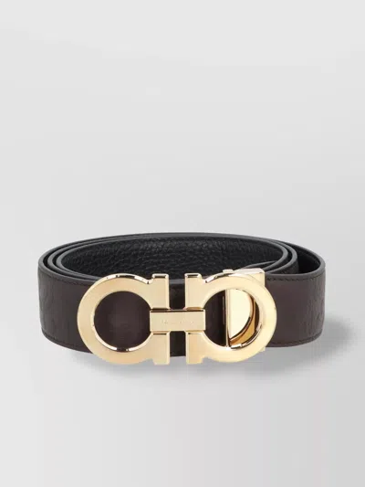 Ferragamo Reversible Leather Belt Gancini