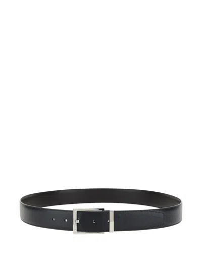 Ferragamo Reversible Leather Belt In Gray