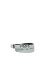 Ferragamo Reversible Leather Belt In Green, Black