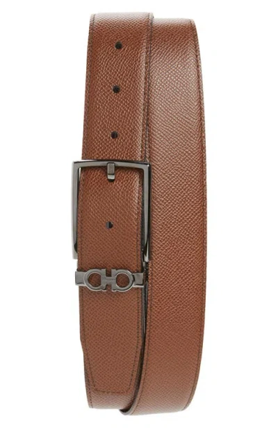 Ferragamo Reversible Leather Belt In Multi