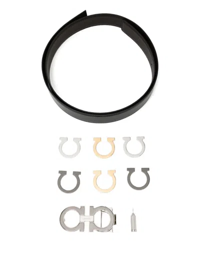 Ferragamo Reversible Leather Belt In Multi