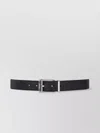 Ferragamo Reversible Leather Belt Square Buckle In Black
