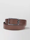 Ferragamo Reversible Leather Belt Stitched Rod