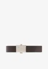Ferragamo Reversible Leather Belt With Detachable Buckle