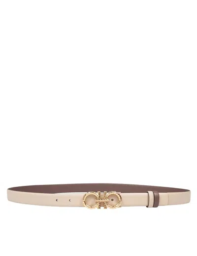 Ferragamo Reversible Leather Gancini Belt