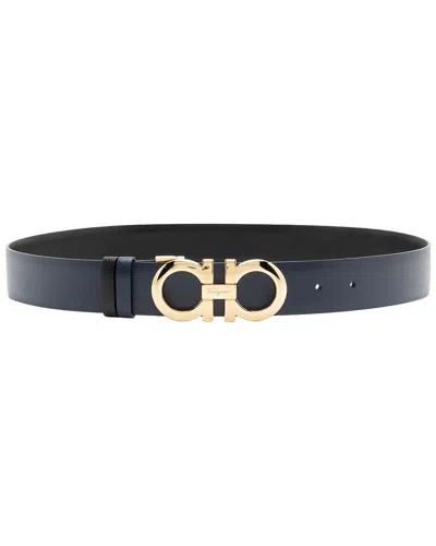Pre-owned Ferragamo Reversible Leather Gancini Belt (authentic Pre-loved)