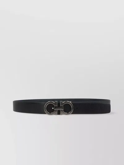 FERRAGAMO REVERSIBLE LEATHER GANCINI BELT