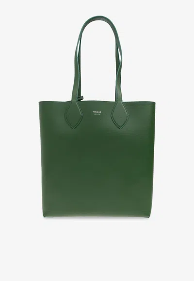 Ferragamo Reversible Leather Tote Bag
