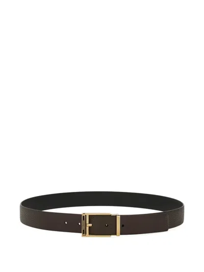 FERRAGAMO REVERSIBLE SQUARE-BUCKLE BELT