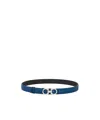 Ferragamo Reversible Gancini-buckle Belt In Blue
