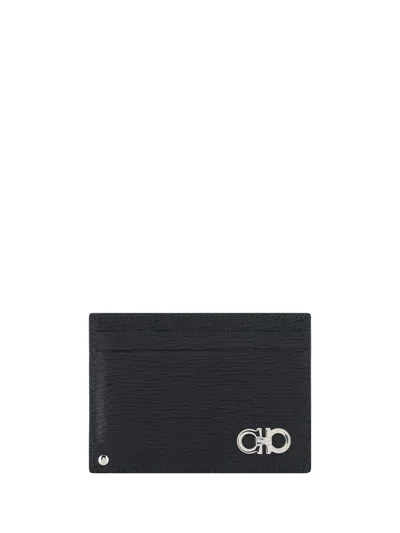 Ferragamo Revival Card Holder In Black