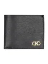Ferragamo Revival Gancio Bicolor Wallet In Black