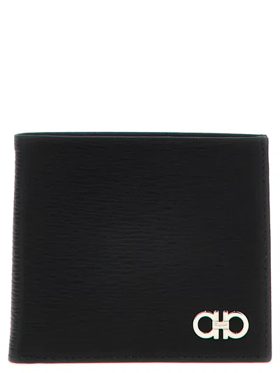 Ferragamo Revival Gancio Wallet In Black