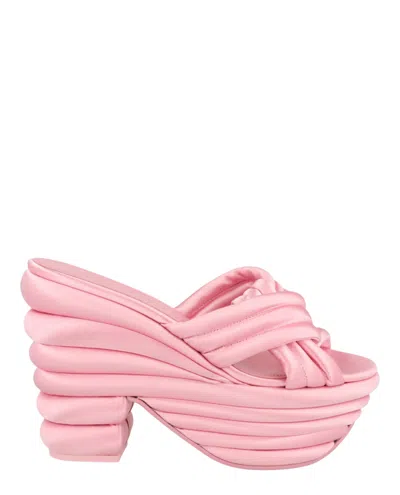Ferragamo Rey Platform Sandals In Pink