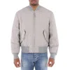 Ferragamo Rhinoceros Quilted Gancini Blouson Jacket In Grey In Gray