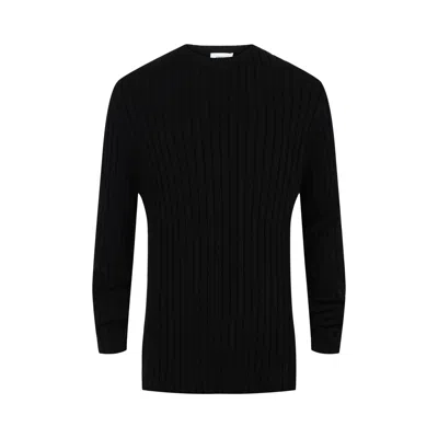 Pre-owned Ferragamo Ribbed Knit Sweater 'black' | Men's Size Xxl