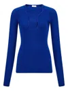 Ferragamo Ribbed Long-sleeve Top