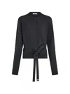 Ferragamo 리본 디테일 가디건 In Black