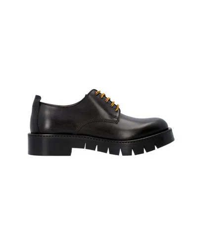 Ferragamo Ridged Sole Brogues In Vit Boston Sp 12/nebbiolo