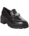 Ferragamo Ridley Leather Loafer In Black
