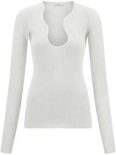 FERRAGAMO RIPPLED-NECK TOP