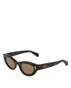 Ferragamo Rivet Cat Eye Sunglasses, 49mm
