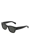 Ferragamo Rivet Square Sunglasses, 51mm In Black
