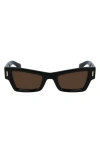 Ferragamo Rivets Acetate Cat-eye Sunglasses In Black