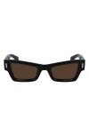 Ferragamo Rivets Acetate Cat-eye Sunglasses In Black