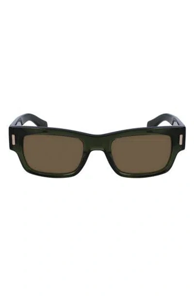 FERRAGAMO FERRAGAMO RIVETS 53MM RECTANGULAR SUNGLASSES