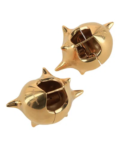 Ferragamo Rock Huggie Earrings In Gold