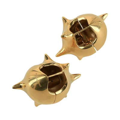 Pre-owned Ferragamo Rock Huggie Earrings 'multicolor' | Multi-color | Women's Size Onesize