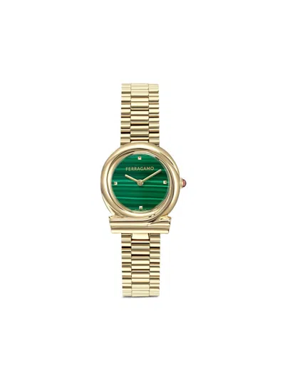 Ferragamo Ronda Gancini 28mm In Gold