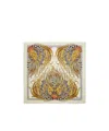 Ferragamo Rooster Print Shawl In Gold
