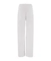 Shop Ferragamo Rope Wide-legged Casual Trousers In White