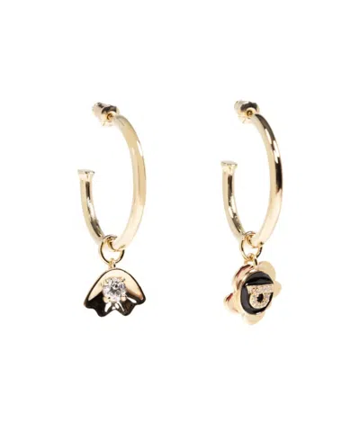 Ferragamo Round Earrings With Pendants In Gold