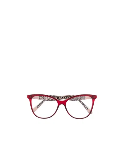 Ferragamo Round-frame Logo-plaque Glasses In Multicolor