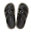 Ferragamo Round Head Flat-soled Slippers In Black