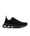 Ferragamo Sneakers Mit Gancini-schild In Black