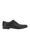 Ferragamo Gillo Gancio Oxford Shoes In Calf Leather In Black