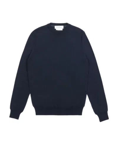 Ferragamo Round-neck Sweater In Black