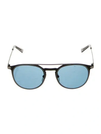 Pre-owned Ferragamo Round Tinted Sunglasses In Multi