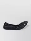 Ferragamo Round Toe Ballerina Shoes With Bow Detail