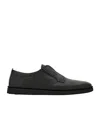Ferragamo Slip-on Rubber Sole Shoes In Black