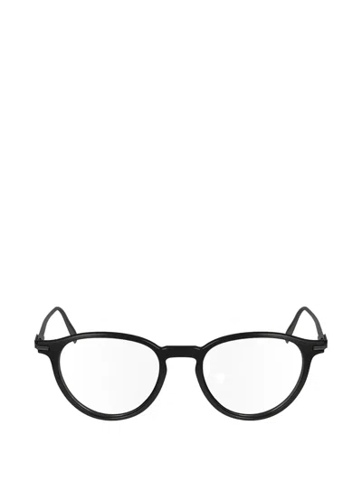 Ferragamo Round-frame Glasses In Black