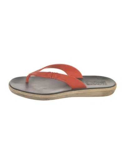 Pre-owned Ferragamo Rubber Flip Flops In Multicolor